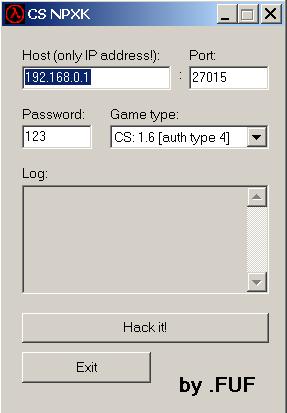Кульная программа для взлома CS 1.6 серверов, приводящий сервер CS 1